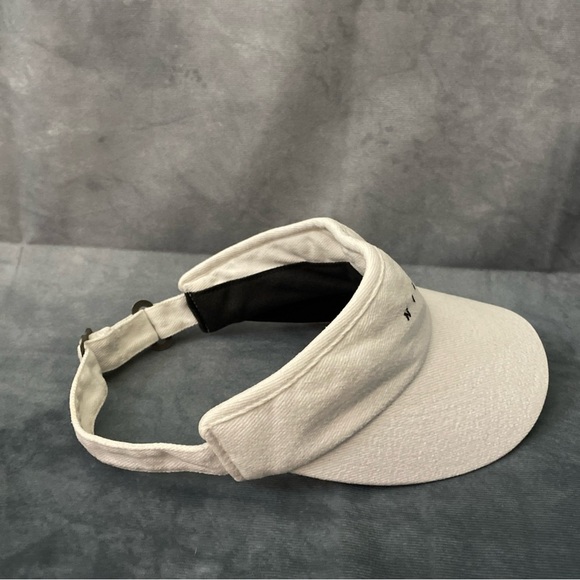 Vintage Nike Golf Visor Hat Cap Mens White Strapback Y2K Embroidered Logo - Picture 4 of 8
